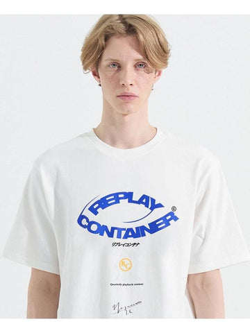 graphic half tee blue - REPLAYCONTAINER - BALAAN 1