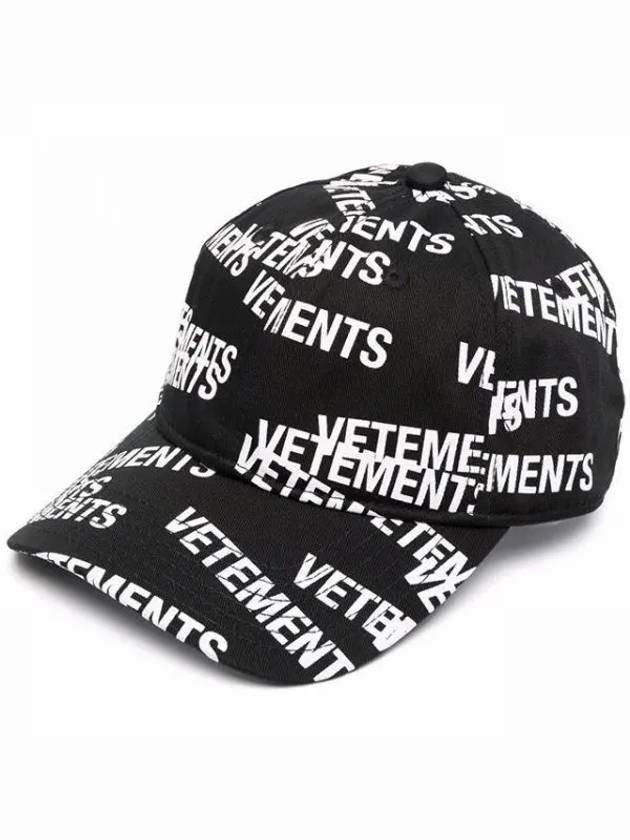 All over logo baseball hat ball cap B 13995170 1095582 - VETEMENTS - BALAAN 1