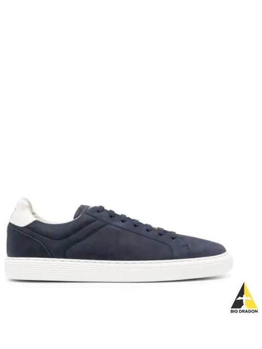 Suede Low Top Sneakers Navy - BRUNELLO CUCINELLI - BALAAN 2