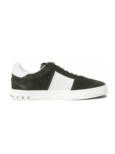 Flycrew Low Top Sneakers Khaki - VALENTINO - BALAAN 1