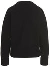 Big Heart Logo Wool Cardigan Black - AMI - BALAAN 3