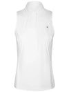 Women's Denny Sleeveless Piketty White GWJT06820 0000 WHITE - J.LINDEBERG - BALAAN 2