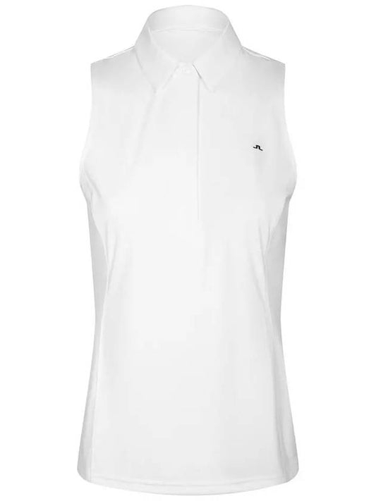 Women's Denny Sleeveless Piketty White GWJT06820 0000 WHITE - J.LINDEBERG - BALAAN 2