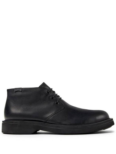 Norman Lace-Up Leather Ankle Boots Black - CAMPER - BALAAN 1