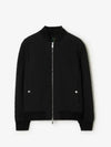 Quilted Bomber Jacket Black - BURBERRY - BALAAN 2