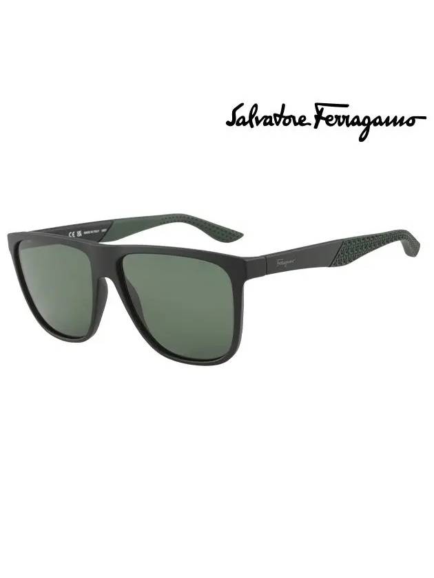 Eyewear Square Sunglasses Green - SALVATORE FERRAGAMO - BALAAN 2