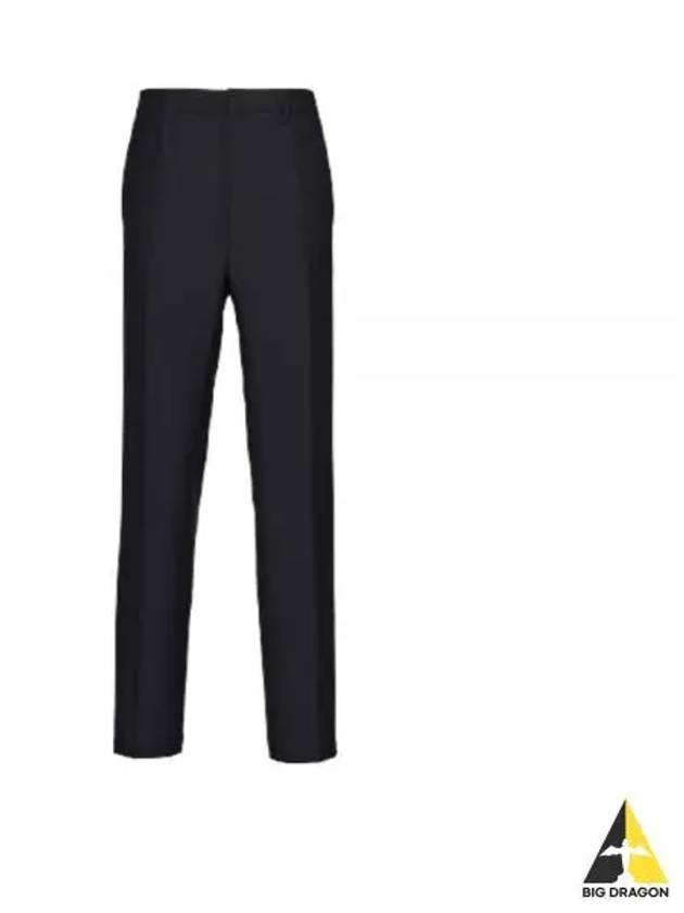 Triangle Logo Stripe Straight Pants Black - PRADA - BALAAN 2