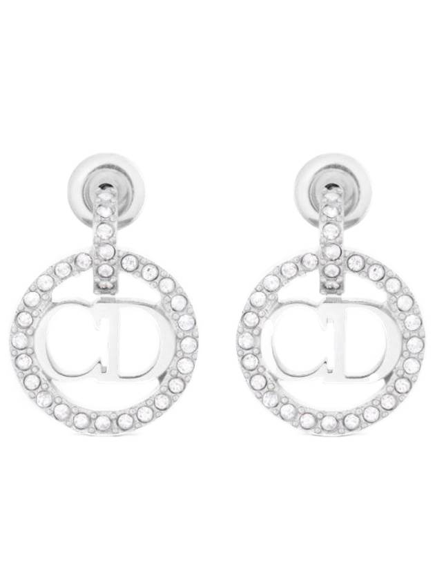 Claire D Rune Crystal Earrings Silver - DIOR - BALAAN 1