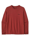 Women's Classic Graphic Logo Cotton Long Sleeve T-Shirt Red - PATAGONIA - BALAAN 2