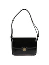 Robinson Spazzolato Convertible Logo Shoulder Bag Black - TORY BURCH - BALAAN 1