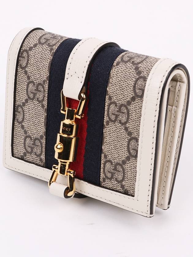 GG gold Jackie 1961 white half wallet 645536 - GUCCI - BALAAN 3