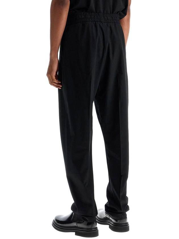 wide leg black cotton and wool pants - FEAR OF GOD - BALAAN 3