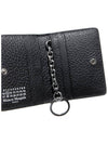 4 Stitch Keyring Card Wallet Black - MAISON MARGIELA - BALAAN 9