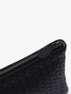 Intrecciato Clutch Bag Black - BOTTEGA VENETA - BALAAN 4