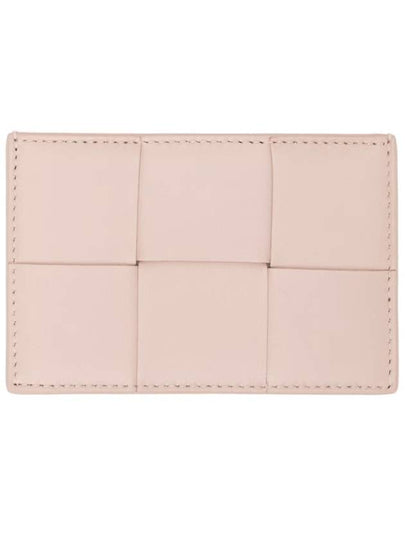 Intrecciato Lambskin Calfskin Card Wallet Pink - BOTTEGA VENETA - BALAAN 2