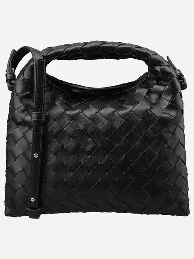 Intrecciato Mini Hop Tote Bag Black - BOTTEGA VENETA - BALAAN 2