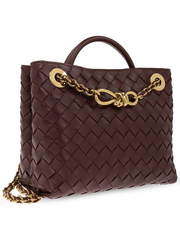 Andiamo Chain Small Tote Bag Madder Brown - BOTTEGA VENETA - BALAAN 5