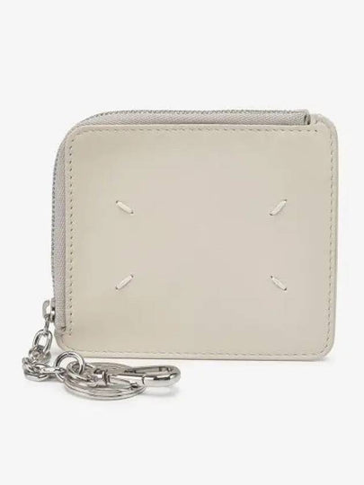 Stitch Half Zipper Card Wallet Grey - MAISON MARGIELA - BALAAN 2