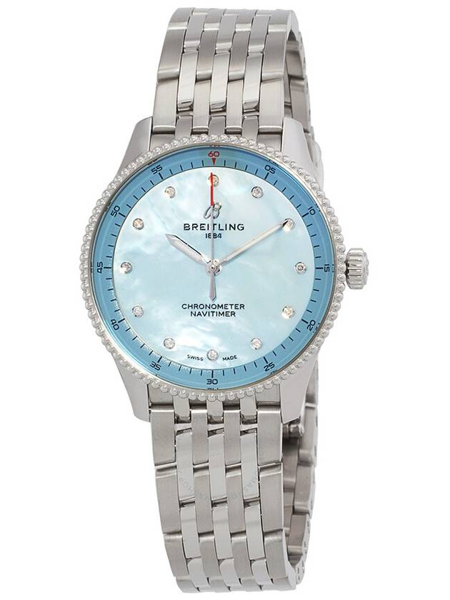 Breitling Navitimer Quartz Chronometer Diamond Ladies Watch A77320171C1A1 - BREITLING - BALAAN 1