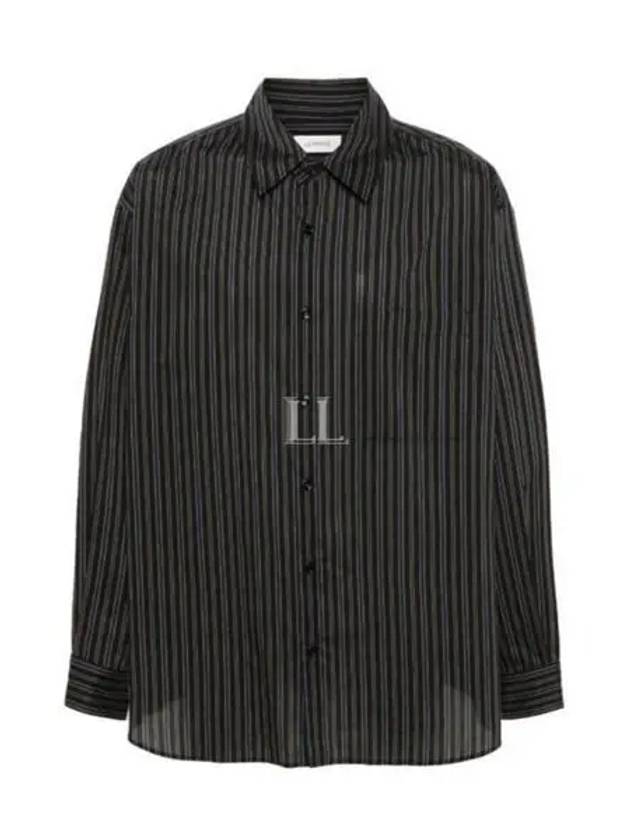 Striped Long Sleeve Shirt Black - LEMAIRE - BALAAN 2