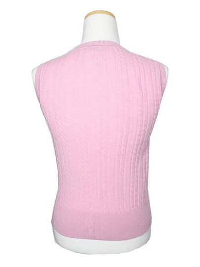 Light pink wool cashmere knit vest 44 - SANDRO - BALAAN 2