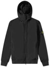 Wappen Patch Soft Shell Hooded Jacket Black - STONE ISLAND - BALAAN 2