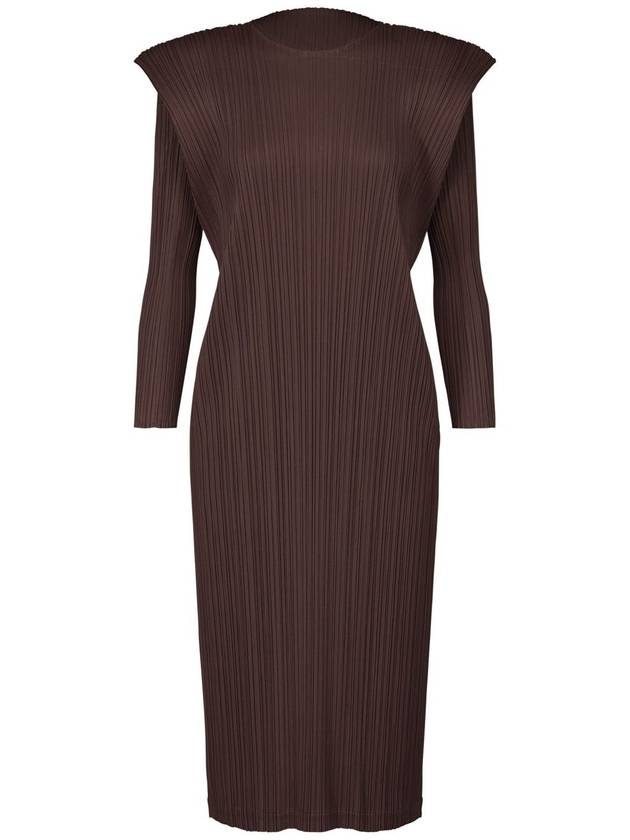 Monthly Color September Long Dress Dark Brown - ISSEY MIYAKE - BALAAN 2