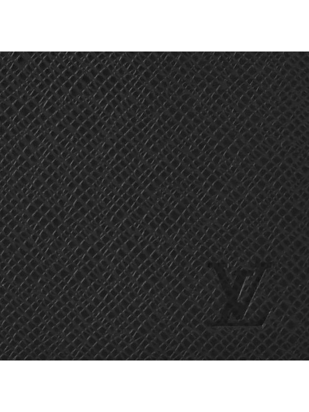 Multiple Taiga Leather Half Wallet Black - LOUIS VUITTON - BALAAN 6