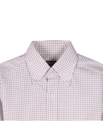 94VATO pink check shirt - TOM FORD - BALAAN 2