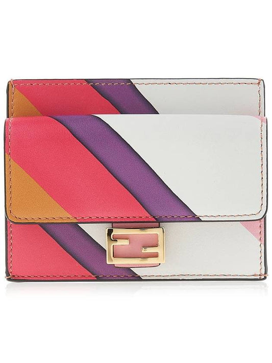 embossed leather card wallet - FENDI - BALAAN 2