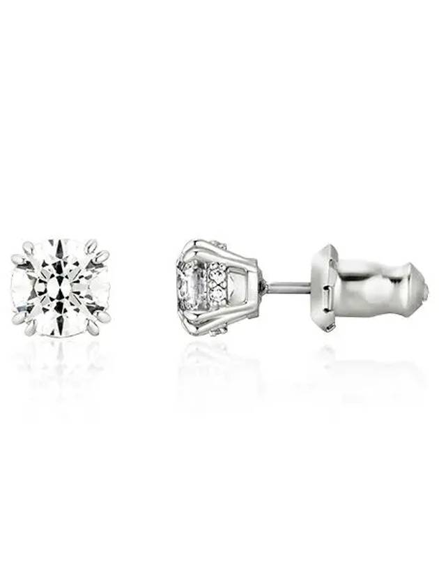 Stilla Round Stud Earrings White - SWAROVSKI - BALAAN 2