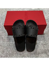 Rockstud Rubber Slippers Black - VALENTINO - BALAAN 3