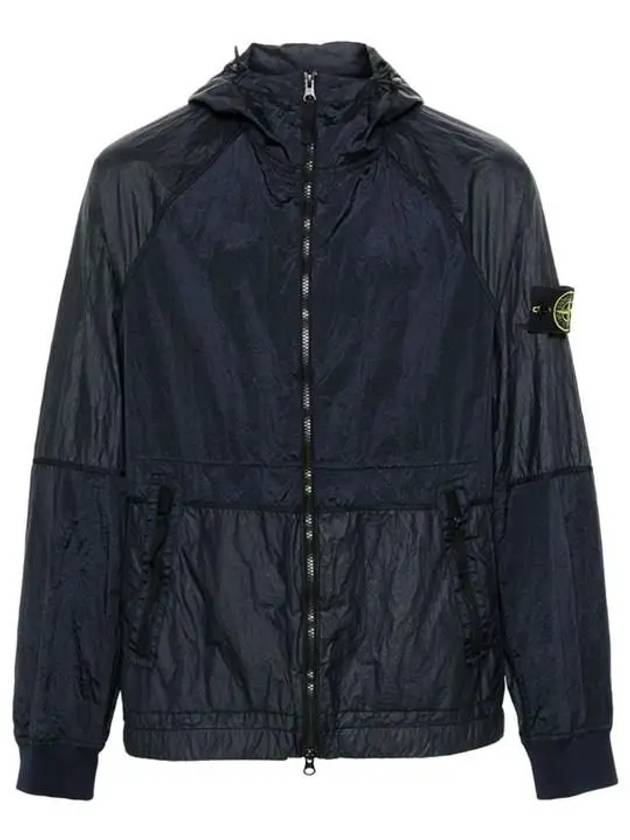 Nylon Metal Windbreaker Navy - STONE ISLAND - BALAAN 3