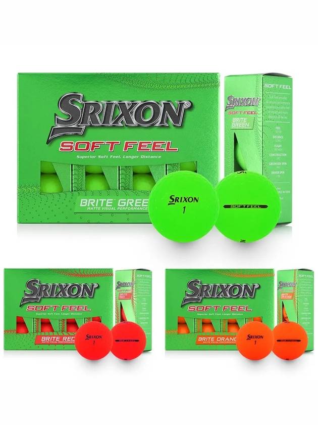 SOFT FEEL BRITE 2 piece golf ball - SRIXON - BALAAN 4