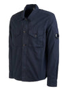 Logo Patch Cotton Long Sleeve Shirt Navy - CP COMPANY - BALAAN 3