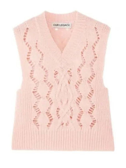 Cable Michigan Wool Sleeveless Pink - OUR LEGACY - BALAAN 2