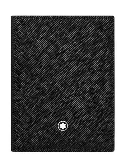 Sartorial 4CC Bifold Leather Card Wallet Black - MONTBLANC - BALAAN 2