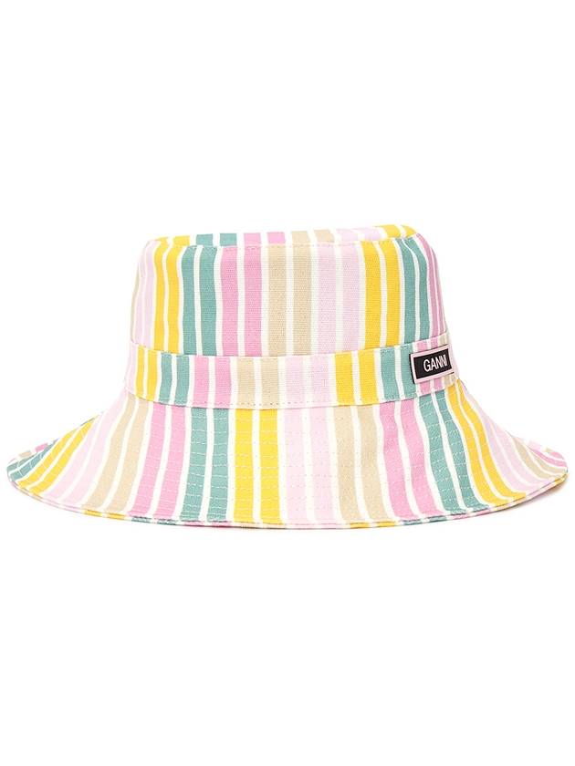 23 ss striped bucket hat A4773 999 B0230432263 - GANNI - BALAAN.