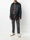 Men's Beaufort Wax Jacket Navy - BARBOUR - BALAAN 6