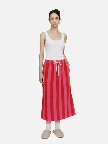 Terry Skirt Pink Red - PILY PLACE - BALAAN 1