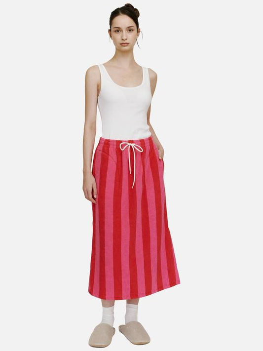 Terry Skirt Pink Red - PILY PLACE - BALAAN 1