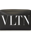 VLTN Logo Leather Cross Bag Black - VALENTINO - BALAAN 9