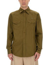 ORB Logo Cotton Long Sleeve Shirt Olive - VIVIENNE WESTWOOD - BALAAN 2