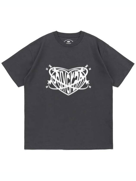 HEART ORBIT T SHIRTS CHARCOAL - POLYGRAM - BALAAN 2