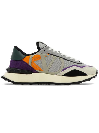 Netrunner V Logo Low-Top Sneakers Grey - VALENTINO - BALAAN 1