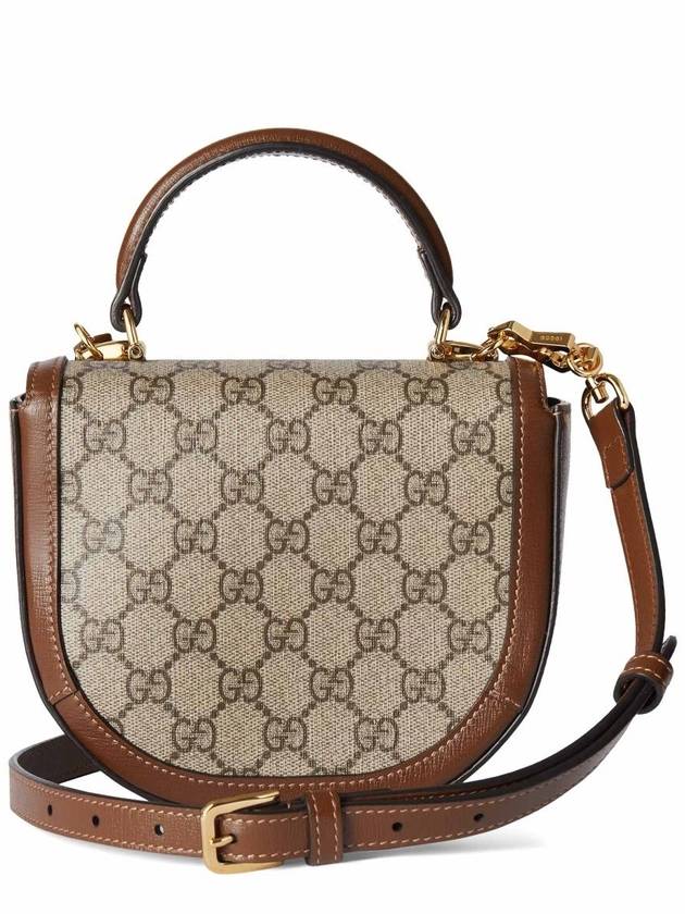 Horsebit 1955 Mini Top Handle Cross Bag Beige Brown - GUCCI - BALAAN 4