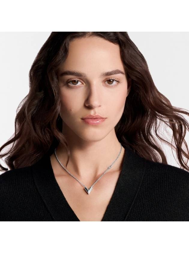 Essential V Supple Necklace Silver - LOUIS VUITTON - BALAAN 6