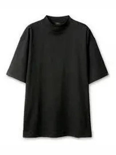 Cotton Crew Neck Short Sleeve T-Shirt Black - BALENCIAGA - BALAAN 2