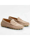 Gommino Bubble Suede Driving Shoes Beige - TOD'S - BALAAN 2
