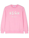 Kids Women Logo Sweatshirt Pink F4MSJUSW291 042 - MSGM - BALAAN 1